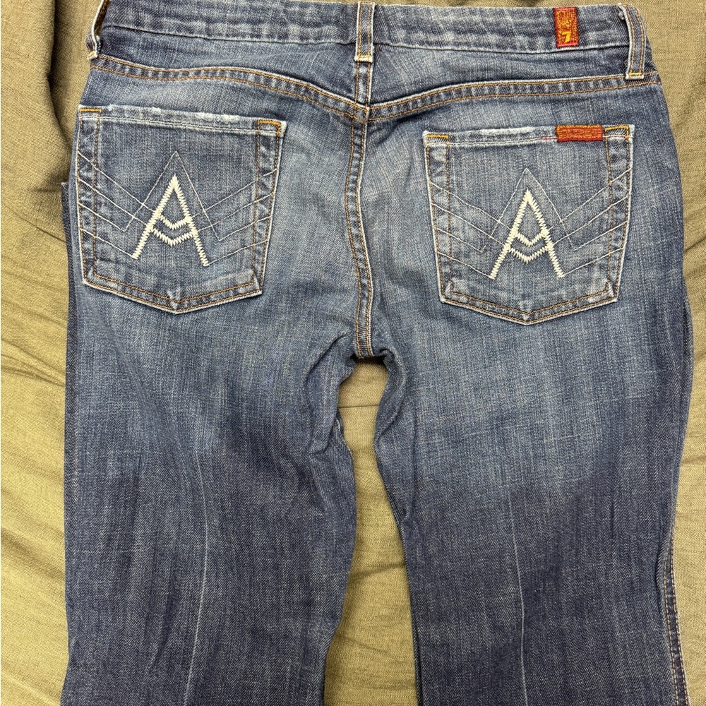 7 For All Mankind Vintage A-pocket Bootcut Jeans - Women’s 28 - Picture 2 of 4